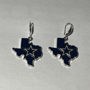 Dallas Cowboys NFL Fashion Texas State Earrings NEW